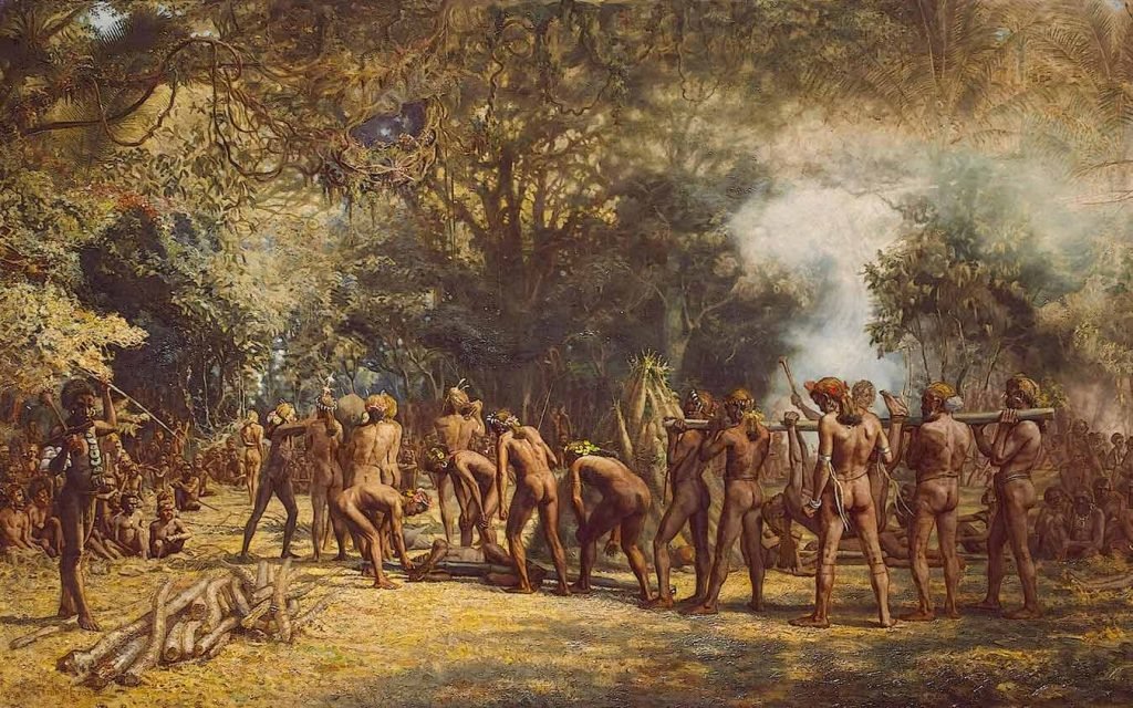 Representación de algunas tribus del Pacífico Sur