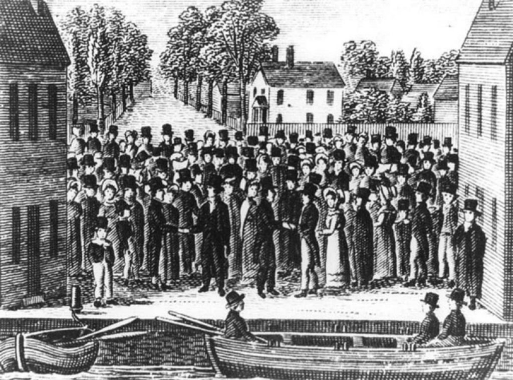 Salida de la Segunda Compañía de la Junta Americana de Comisionados para Misiones Extranjeras a Hawai