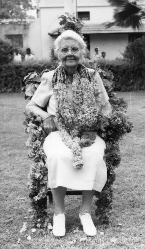 Ida Sophia Scudder en sus último años.