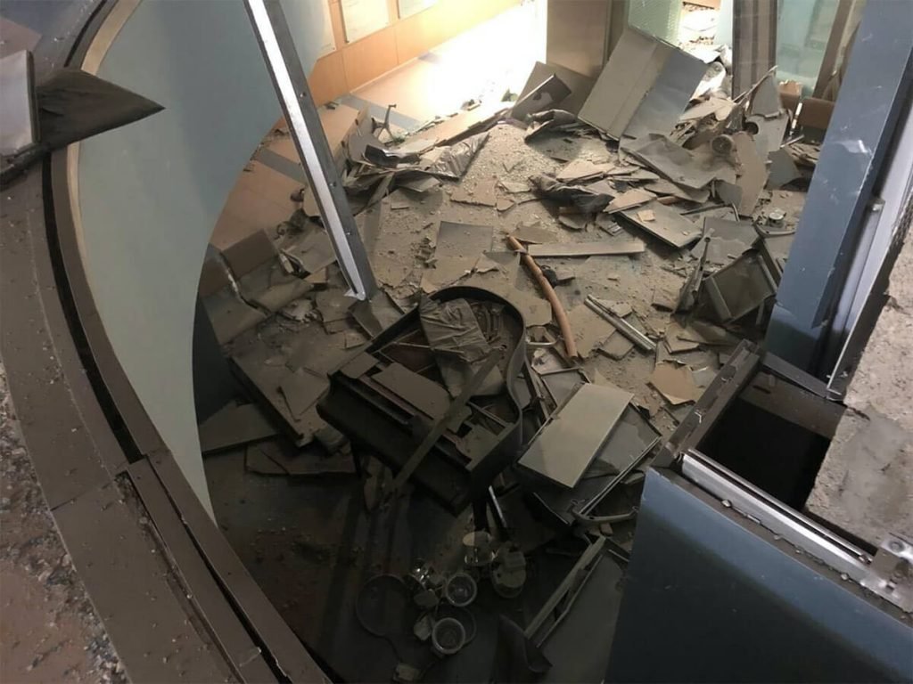 Una gran parte de la ciudad quedó semi destruida