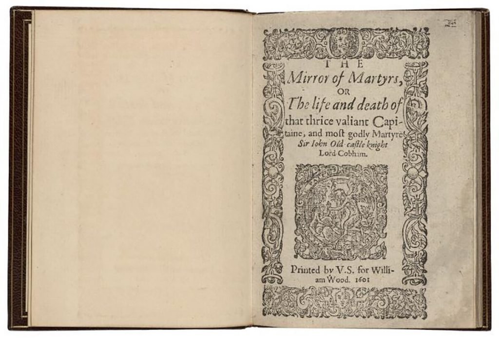 Edición de "El espejo de los mártires" de 1601.
