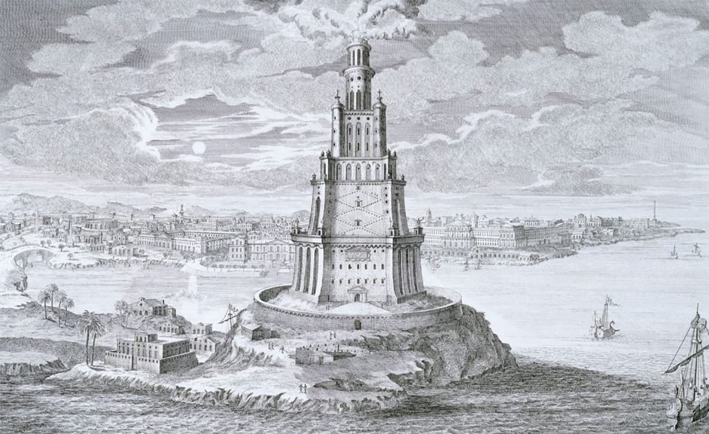 Representación de la ciudad de Alejandría en los tiempos de Clemente.
