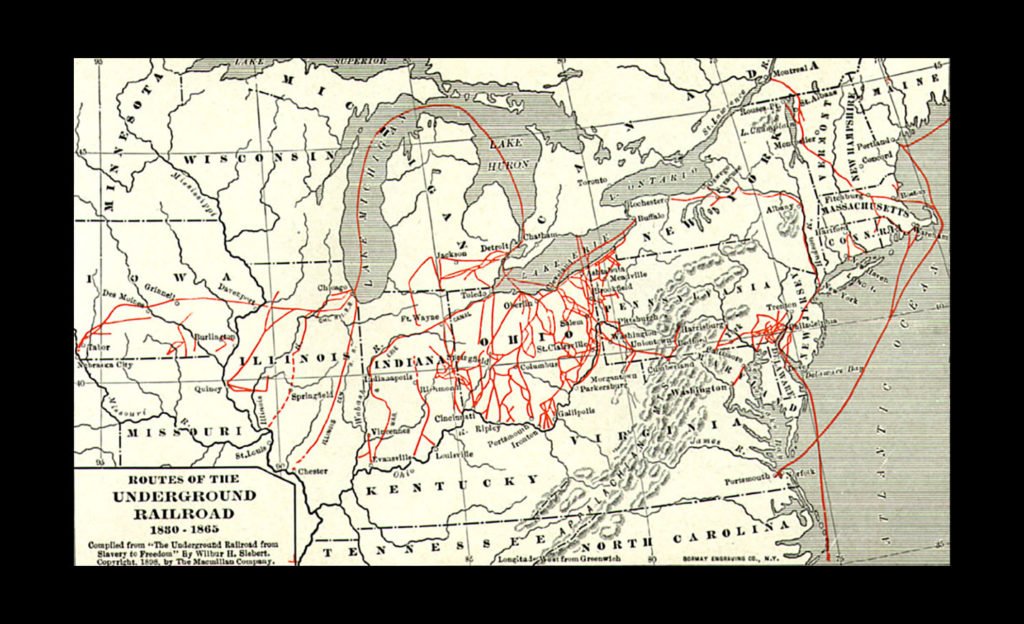 Rutas del ferrocarril subterráneo