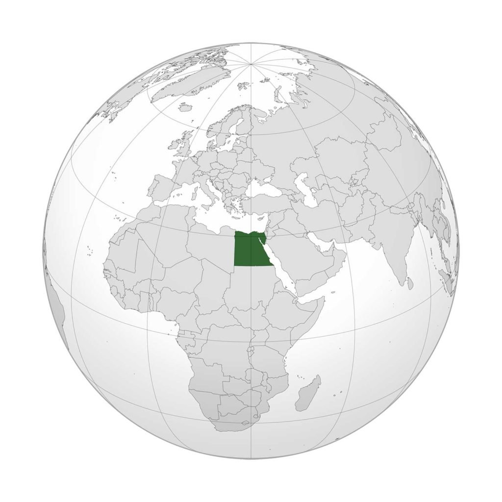 Ubicación de Egipto