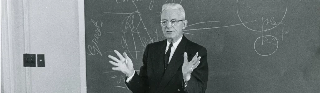 Cornelius Van Til en el salón de clases